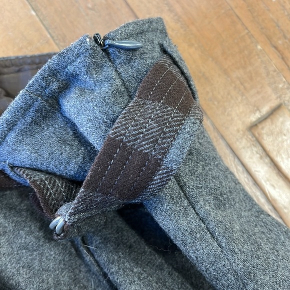 Jacadi gray wool pleated skirt - Picture 5 of 6